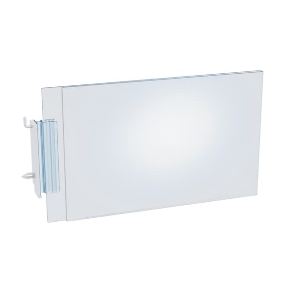 Azar Displays Two-Sided Acrylic Sign Holder W/ Pegboard Grippers 8.5" x 5.5", PK10 103327-10PK - main